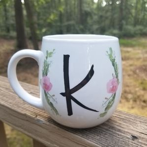 K Floral Mug